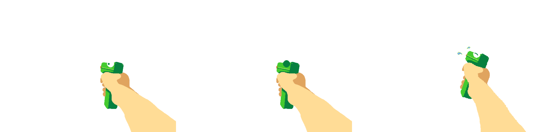 "Gun Sprite Sheet" Made for a Project to make a Doom Style Shooter for Chromebooks