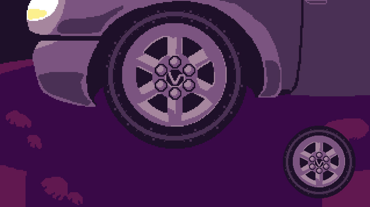 Slightly Off Course Car Wheel Minigame